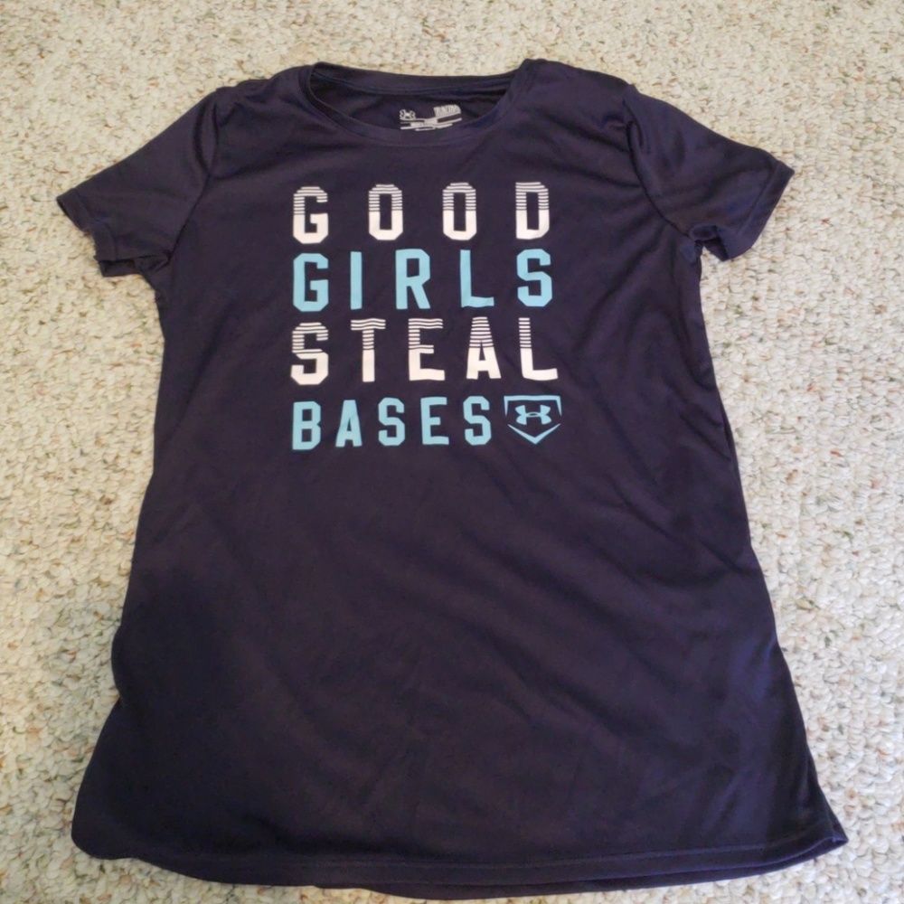 Under armour softball dry fit tee
